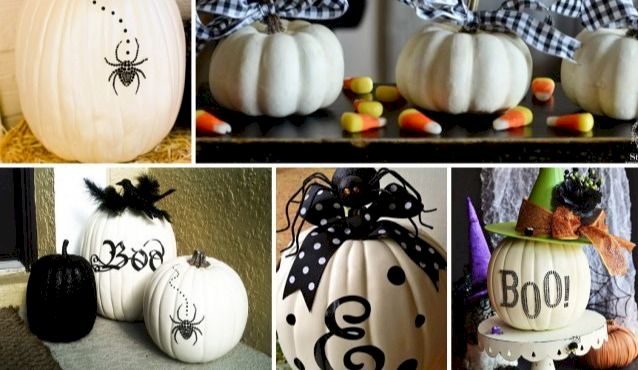 Décoration De Citrouille En Feutrine Géante - 85cm - Autocollant Interactif Pour Fêtes D'Halloween - Jeu Créatif Enfants