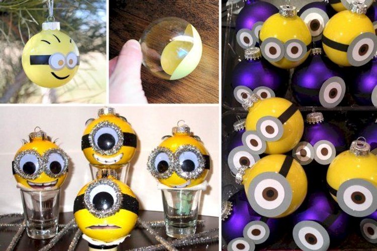 Crée Tes Boules De Noël Minions – Kit Loisir Créatif – Marque D'Arpege – Neuf