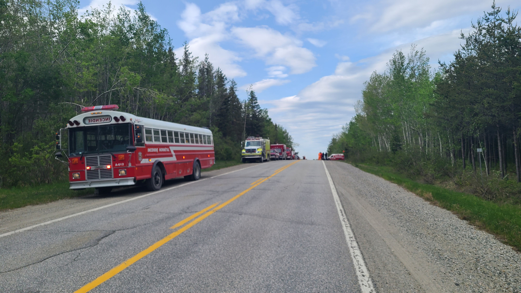 il est contenu à LebelsurQuévillon Feux «La pluie a effectivement