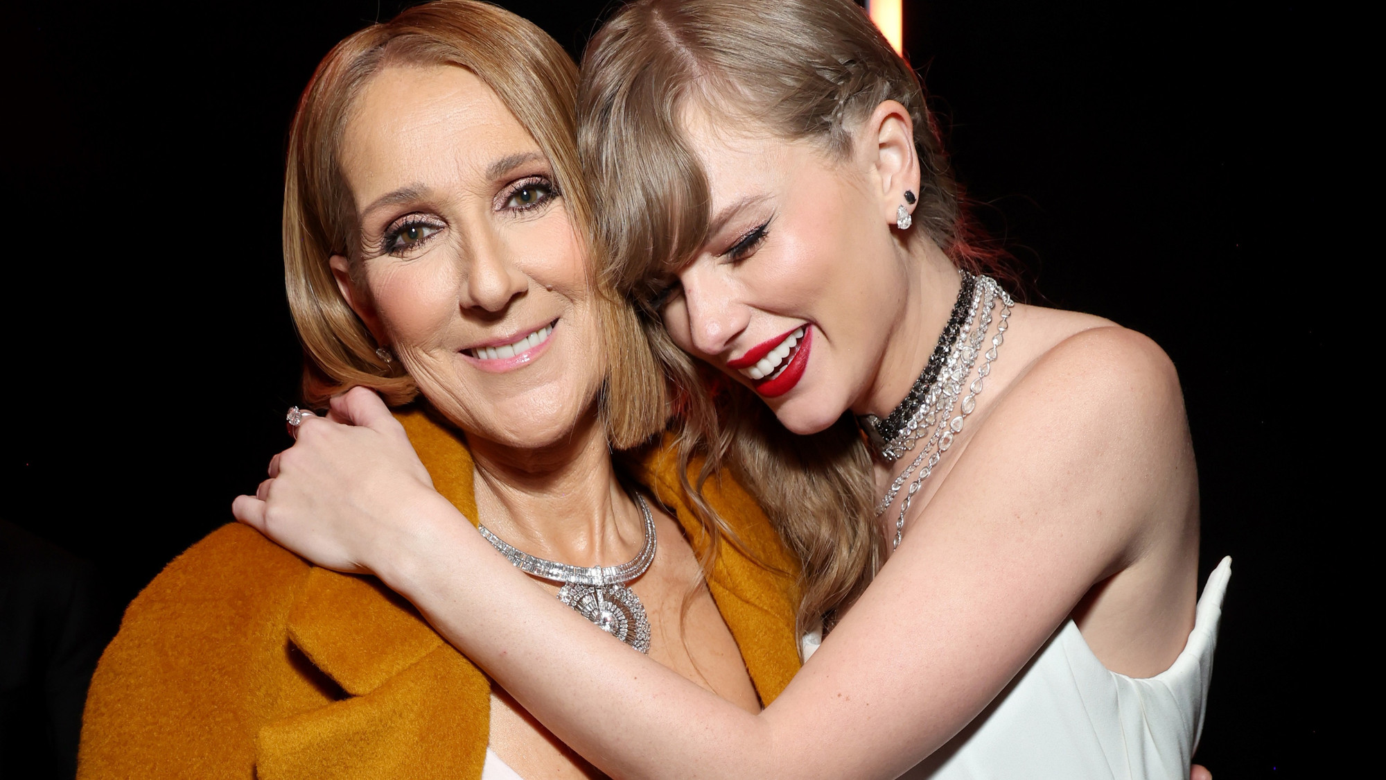 Celine Dion presents Taylor Swift with Album of the Year at 2024